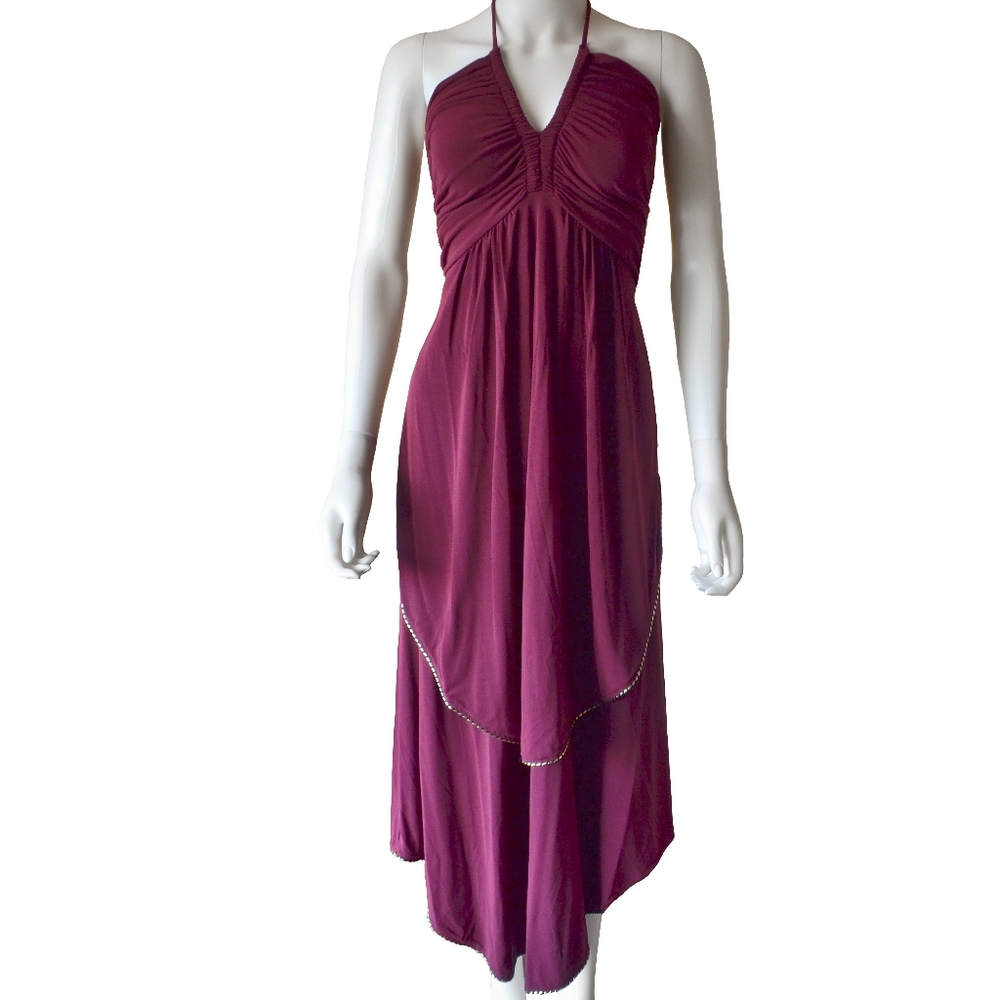 NWT Marc by Marc Jacobs Merlot Tiered Halter Dress